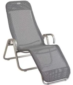 Acamp Gartenliege Calypso, ca. B74/H110/T140 cm Blau Clearance