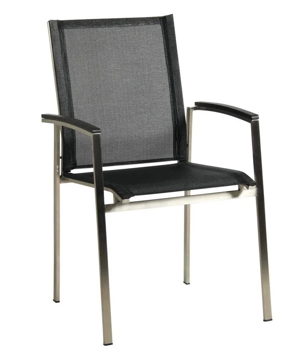 Acamp Esstisch-Gruppen|Gartenmöbel-Sets - Gartenmöbel-Set Ausziehtisch Auris und Stapelstuhl Auris, 7-teilig