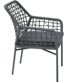 Acamp Esstisch-Gruppen|Gartenmöbel-Sets - Gartenmöbel-Set Rom, 7-teilig Dunkelgrau