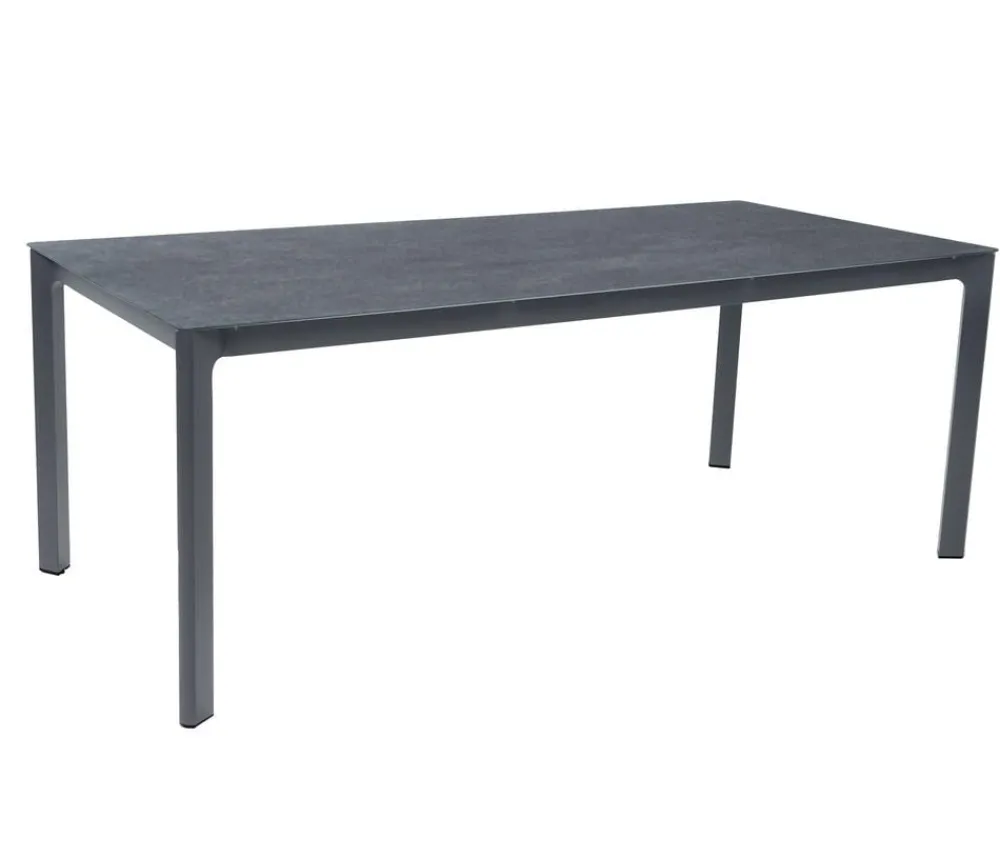 Acamp Esstisch-Gruppen|Gartenmöbel-Sets > Gartenmöbel-Set Tisch Rom und Stapelstuhl New Jersey, 7-teilig