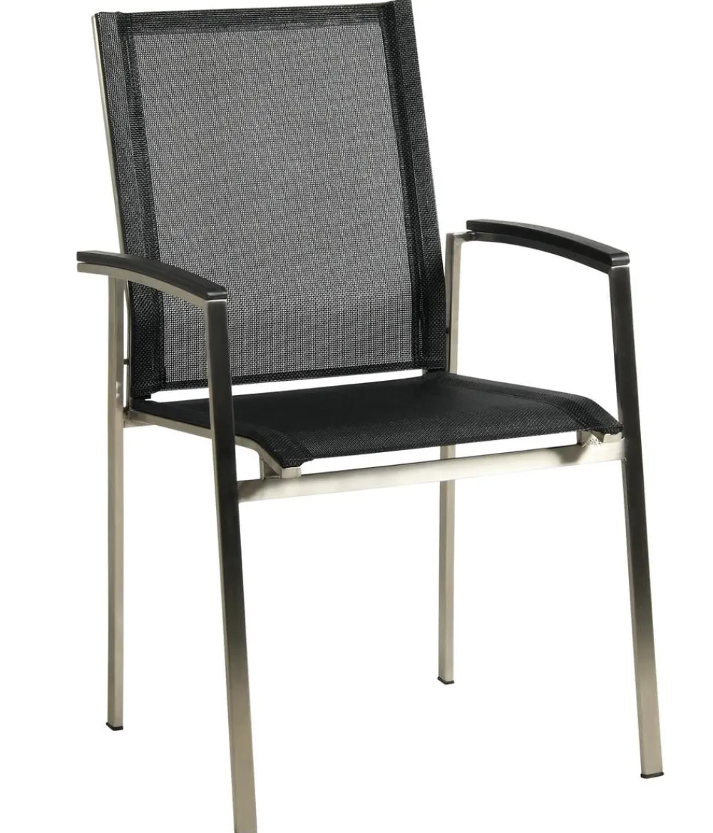 Acamp Esstisch-Gruppen|Gartenmöbel-Sets - Gartenmöbel-Set Tisch Skye und Stapelstuhl Auris, 5-teilig
