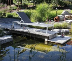 Acamp Rollliegen|Gartenliegen Aluminium > Sonnenliege Rimini, ca. B60/H35/T198 cm