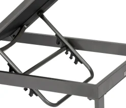 Acamp Sonnenliege Rimini, ca. B60/H35/T198 cm Schwarz Hot