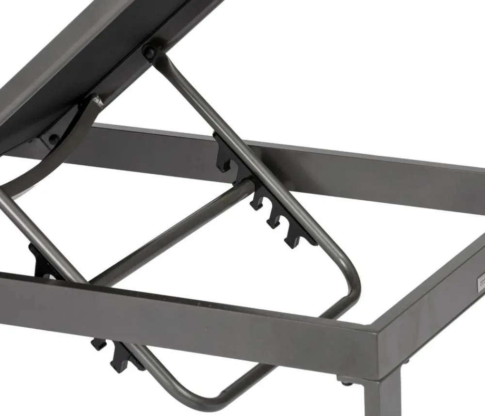 Acamp Sonnenliege Rimini, ca. B60/H35/T198 cm Schwarz Hot