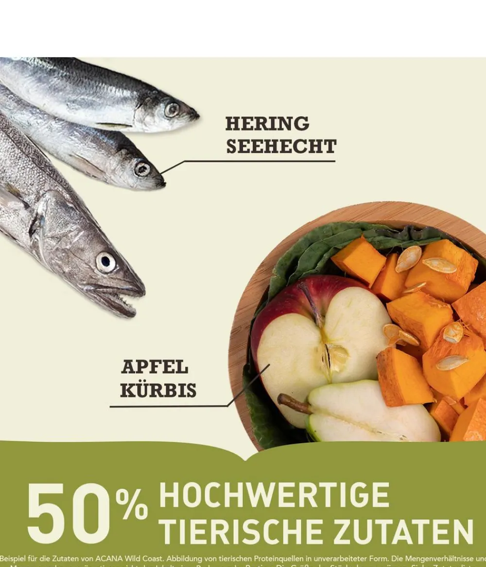 ACANA Trockenfutter für Hunde Classics Wild Coast Recipe Adult Clearance