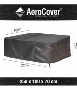 Aerocover Loungebankhülle, 250 x 100 x 70 cm Dunkelgrau