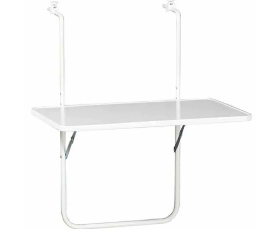 Alco Balkontische - Balkonhängetisch, ca. B60/T40 cm Weiß