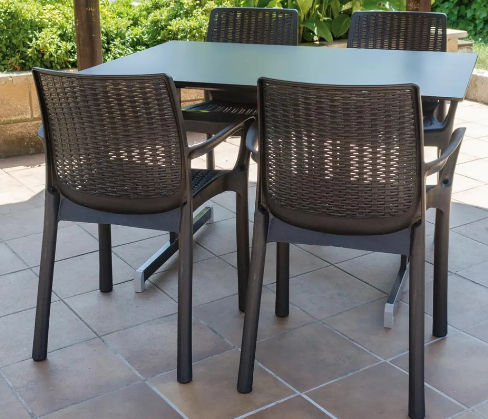 Alco Bistro- & Bartische - Gartentisch Gastro Anthrazit