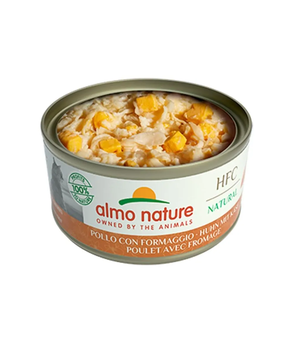 almo nature Nassfutter für Katzen HFC Natural, Huhn mit Käse, 24 x 70 g Clearance
