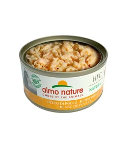 almo nature Nassfutter Katze - Nassfutter für Katzen HFC Natural, Hühnerbrust, 24 x 70 g