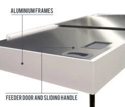 amtra Aquarium Komplettsets > Aquarium Kombination ALUX 220 LED, ca. B90/H148/T45 cm, 220 l