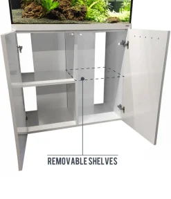 amtra Aquarium Komplettsets > Aquarium Kombination ALUX 220 LED, ca. B90/H148/T45 cm, 220 l