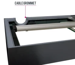 amtra Aquarium Kombination ALUX 220 LED, ca. B90/H148/T45 cm, 220 l Dunkelgrau Clearance