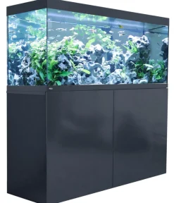 amtra Aquarium Komplettsets - Aquarium Kombination ALUX 450 LED, ca. B150/H148/T55 cm, 450 l Weiß