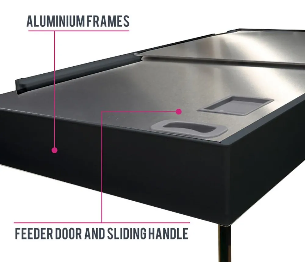 amtra Aquarium Komplettsets - Aquarium Kombination ALUX 450 LED, ca. B150/H148/T55 cm, 450 l Weiß
