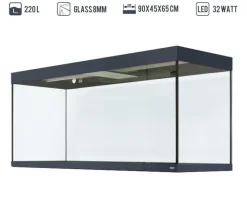 amtra Aquarium Komplettsets - Aquarium Kombination ALUX 450 LED, ca. B150/H148/T55 cm, 450 l Weiß