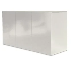amtra Aquarium Komplettsets - Aquarium Kombination ALUX 330 LED, ca. B120/H148/T50 cm, 330 l Weiß