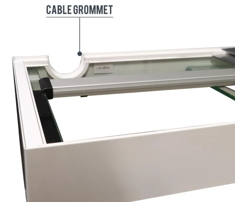 amtra Aquarium Komplettsets - Aquarium Kombination ALUX 330 LED, ca. B120/H148/T50 cm, 330 l Weiß