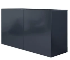 amtra Aquarium Komplettsets - Aquarium Kombination ALUX 330 LED, ca. B120/H148/T50 cm, 330 l Dunkelgrau