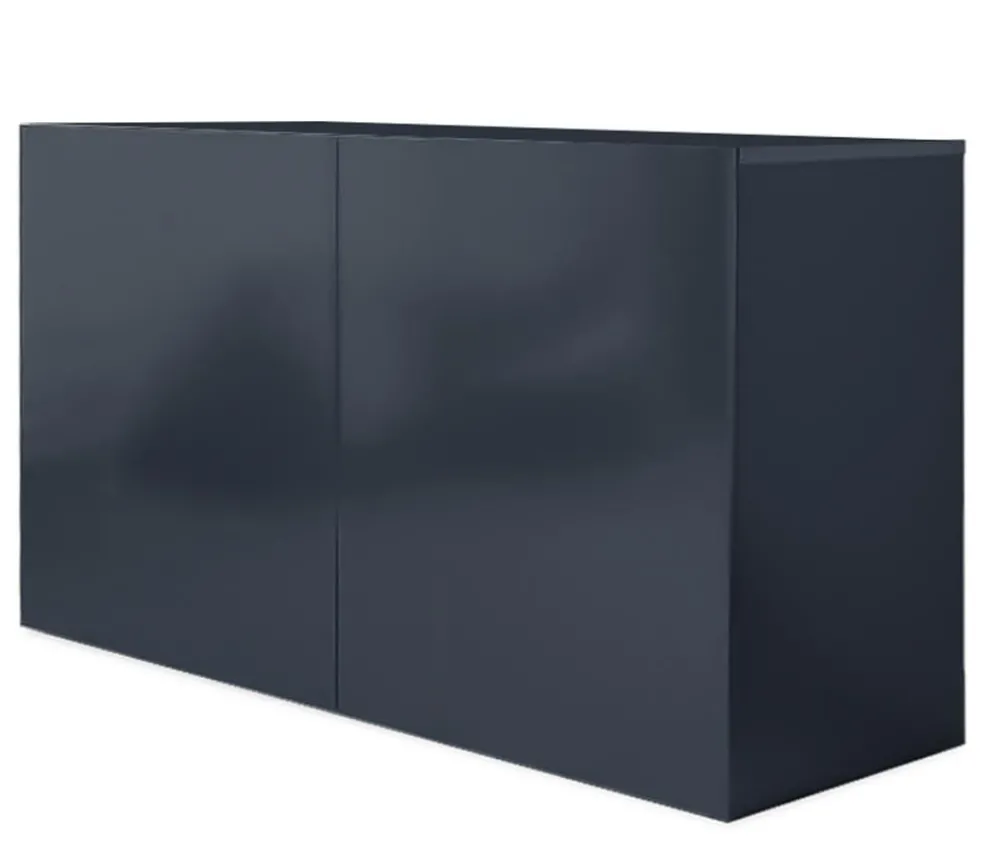amtra Aquarium Komplettsets - Aquarium Kombination ALUX 330 LED, ca. B120/H148/T50 cm, 330 l Dunkelgrau