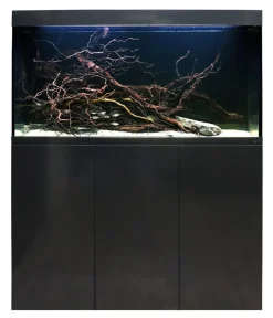 amtra Aquarium Komplettsets - Aquarium Kombination ALUX 330 LED, ca. B120/H148/T50 cm, 330 l Dunkelgrau