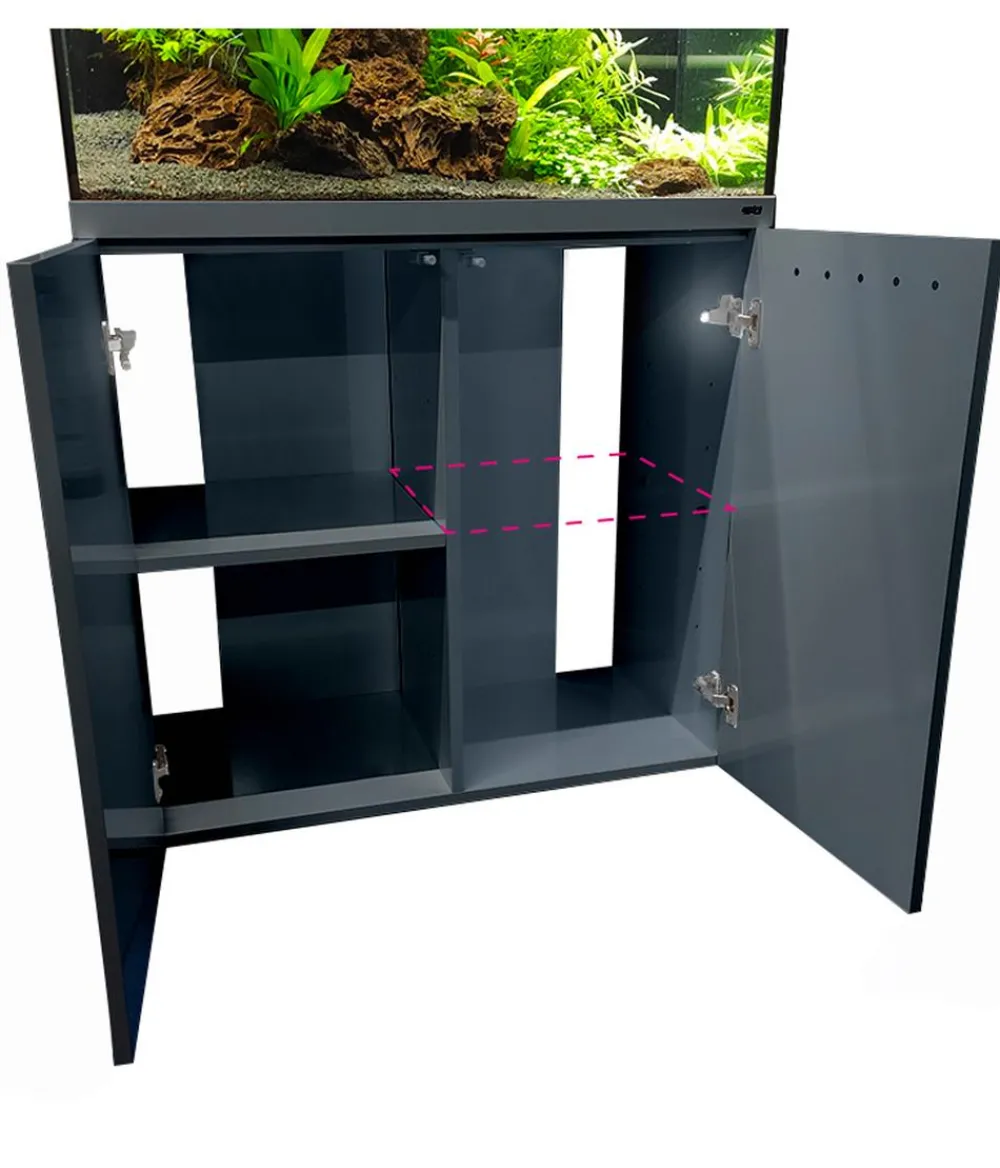 amtra Aquarium Unterschrank ALUX 330 LED, ca. B120/H83/T50 cm, 330 l Grau Sale