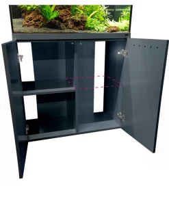 amtra Aquarium Unterschrank ALUX 220 LED, ca. B90/H83/T45 cm, 220 l Grau Best