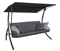 Angerer Hollywoodschaukeln - Hollywoodschaukel Elegance, 160 x 210 x 145 cm Grau