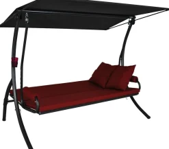 Angerer Hollywoodschaukeln - Hollywoodschaukel Elegance Joy bordeaux, 3-Sitzer