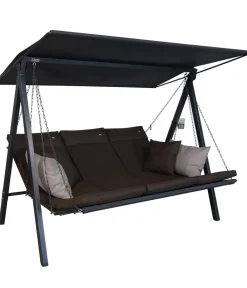 Angerer Hollywoodschaukel Smart, 75 x 132 x 212 cm Dunkelbraun