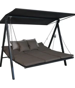 Angerer Hollywoodschaukeln - Hollywoodschaukel Smart, 75 x 132 x 212 cm Braun