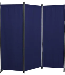 Angerer Paravent, 3-teilig, PE, ca. B165/H165 cm Blau Clearance