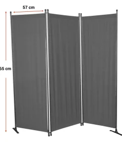 Angerer Paravent, 3-teilig, PE, ca. B165/H165 cm Blau Clearance