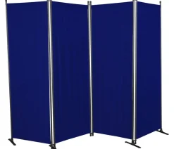 Angerer Sichtschutz - Paravent, 4-teilig, PE, ca. B220/H165 cm Blau