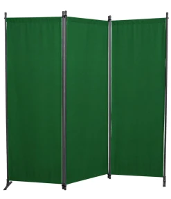 Angerer Sichtschutz - Paravent, 3-teilig, Swingtex, ca. B165/T165 cm Dunkelgrün