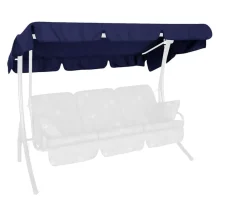 Angerer Sonnendach Swingtex für 3-Sitzer Hollywoodschaukeln, 210 x 145 cm Dunkelblau New