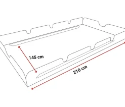 Angerer Sonnendach Swingtex für 3-Sitzer Hollywoodschaukeln, 210 x 145 cm Dunkelblau New