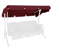 Angerer Hollywoodschaukeln - Sonnendach Swingtex für 3-Sitzer Hollywoodschaukeln, 210 x 145 cm Dunkelrot