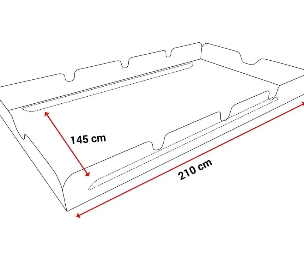 Angerer Hollywoodschaukeln - Sonnendach Swingtex für 3-Sitzer Hollywoodschaukeln, 210 x 145 cm Dunkelrot
