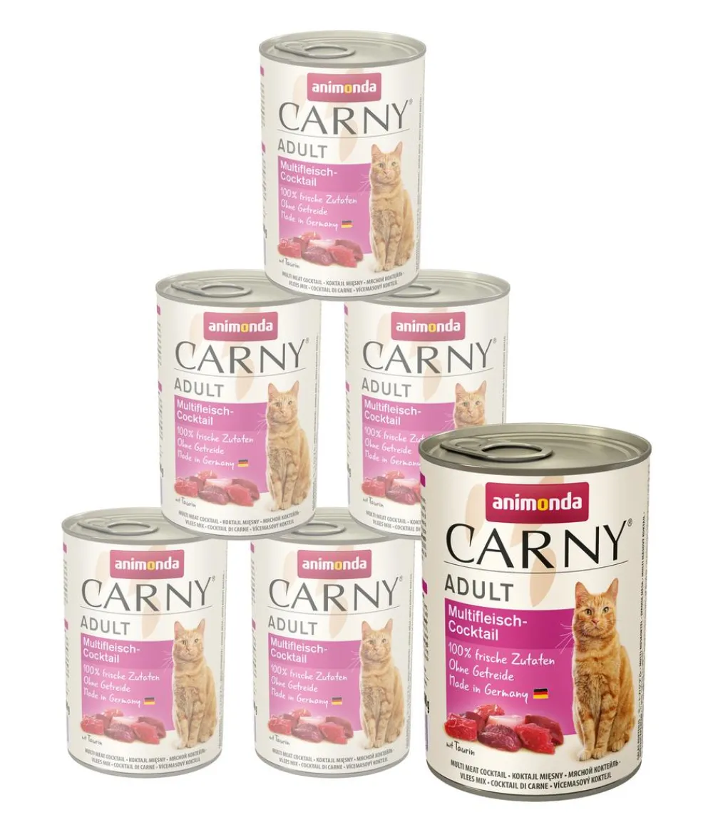animonda CARNY® Nassfutter Katze - Nassfutter für Katzen Adult, 6 x 400 g