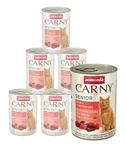 animonda CARNY® Nassfutter Katze - Nassfutter für Katzen Senior, 6 x 400 g