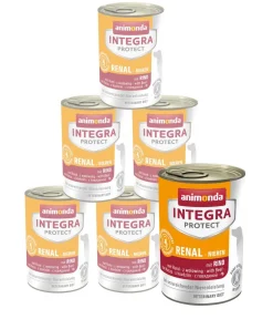animonda INTEGRA PROTECT Nassfutter Hund|Diätfutter Hund - Nassfutter für Hunde Adult Nieren 6 x 400 g