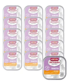 animonda INTEGRA PROTECT Diätfutter Katze|Nassfutter Katze - Nassfutter für Katzen Diabetes Adult, Geflügel, 16 x 100 g