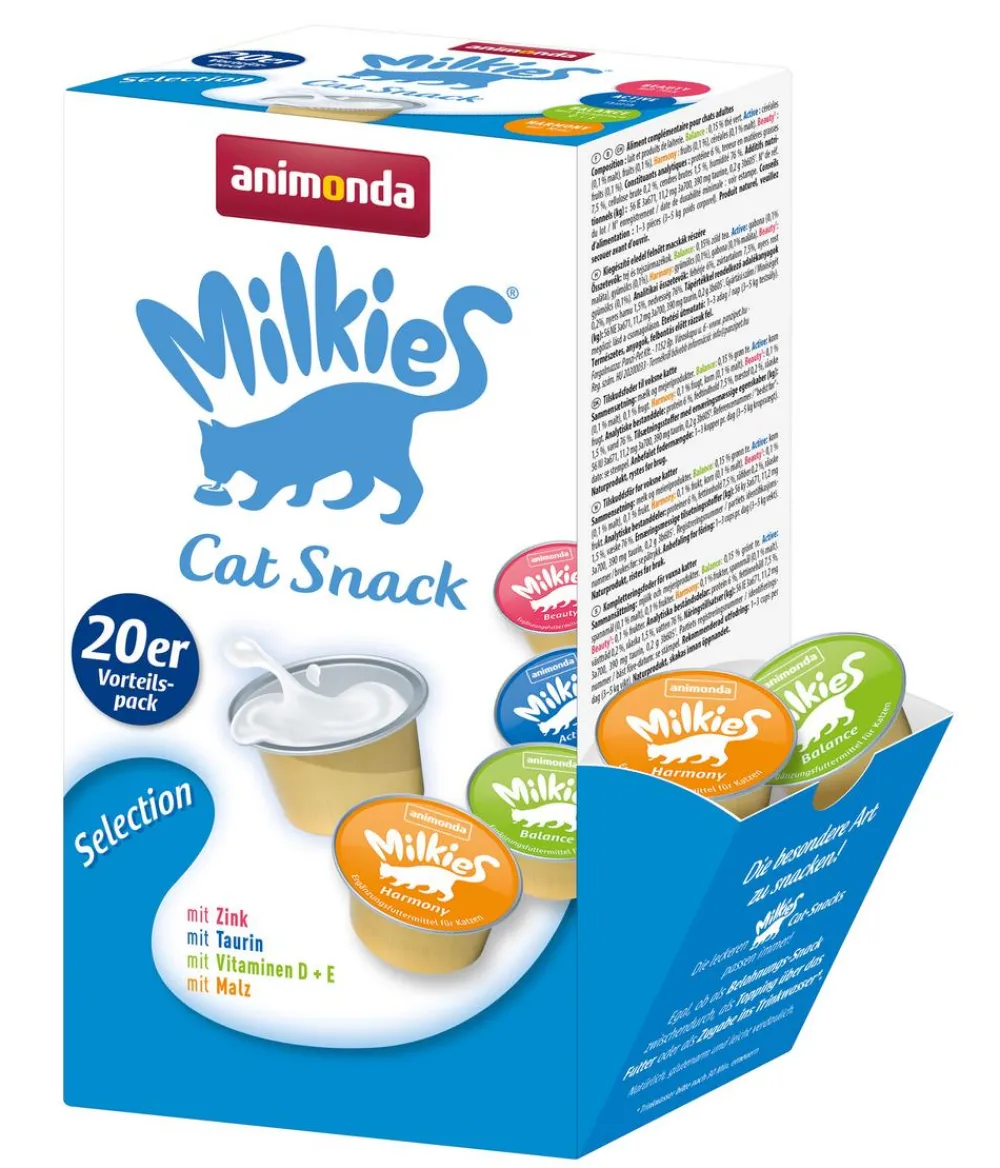 animonda Milkies® Katzenleckerlies & Getränke - Katzensnack Selection Adult, 20 x 15 g