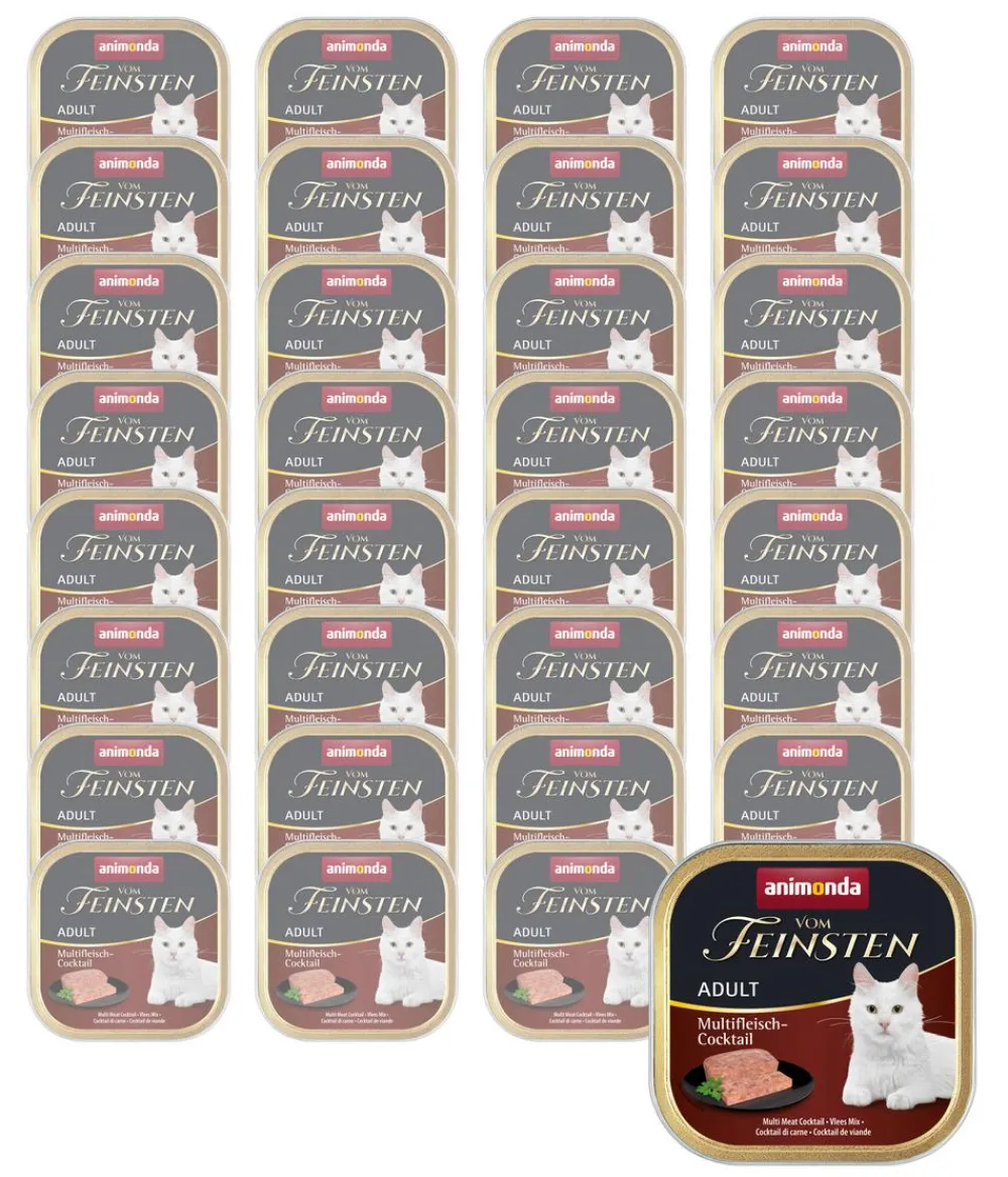 animonda VOM FEINSTEN Nassfutter für Katzen Adult, 32 x 100 g Best
