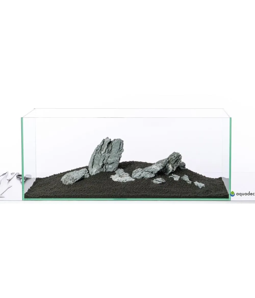 aquadeco Deko - Aquariumdeko Set Mini-Landschaft Grau