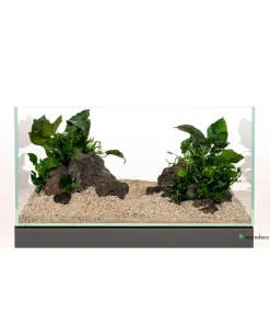 aquadeco Aquariumdeko Set e Premium Lava Schwarz Clearance