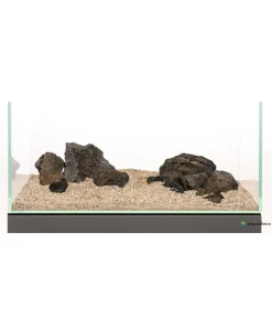 aquadeco Deko - Aquariumdeko Set e Premium Lava Schwarz