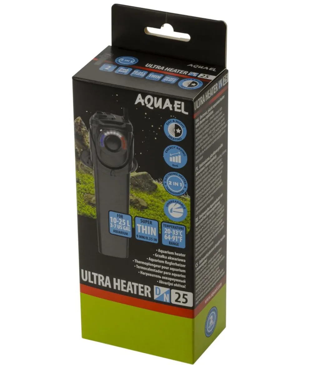 Aquael Mehr Pflege & Technik - Aquariumheizer Ultra Heater Day & Night Schwarz