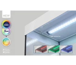 aquatlantis Aquarium Komplettsets - Aquarium Kombination Sublime Ultra 200x70, ca. B198,6/H157,4/T68,8 cm, 1016 l Hellgrau
